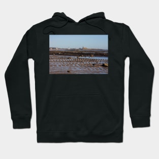 Newbiggin Bay at low tide Hoodie